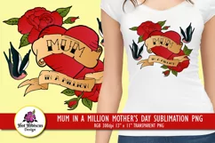 mum in a million mothers day t shirt sublimation graphics