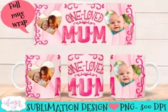 Mum photo mug Wrap for Sublimation | Mothers day mug PNG Product Image 1