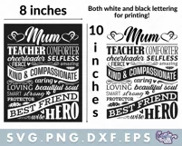Mum Sign | Mum Svg | Mum Subway Art | Mothers Day Sign Product Image 2