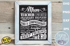Mum Sign | Mum Svg | Mum Subway Art | Mothers Day Sign Product Image 1