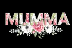 MUMMA PNG Clipar, watercolor MUMMA Flowers sublimation Product Image 2