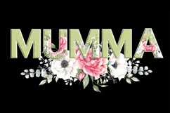 MUMMA PNG Clipar, watercolor MUMMA Flowers sublimation Product Image 2