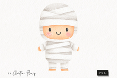 Cute Halloween Mummy Clipart | Halloween PNG Product Image 1