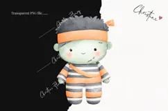 Cute Halloween Mummy Clipart | Halloween PNG Product Image 2