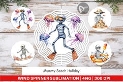 Wind Spinner Mummy Beach Holiday Product Image 1