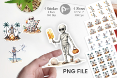 Mummy Beach Holiday Sticker Product Image 1