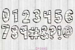 Mummy Doodle Font | Alphabet clipart Halloween PNG Letter Product Image 4