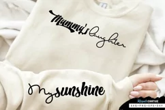 Mummy's Laughter Sleeve SVG, Mother's Day SVG Design Product Image 1