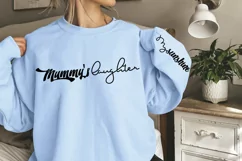 Mummy's Laughter Sleeve SVG, Mother's Day SVG Design Product Image 3