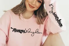 Mummy's Laughter Sleeve SVG, Mother's Day SVG Design Product Image 2