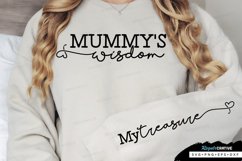 Mummy&#039;s Wisdom Sleeve SVG, Mother&#039;s Day SVG Design Product Image 1