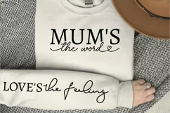 Loves The Feeling Sleeve SVG, Mother's Day SVG Design Product Image 3