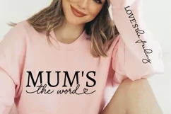 Loves The Feeling Sleeve SVG, Mother's Day SVG Design Product Image 2