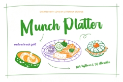 Munch Platter - Modern Brush Font Product Image 1