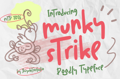 Munky Strike a Doodly Typeface Font Product Image 1