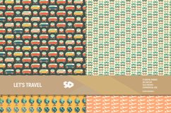 Travel digital paper pack. Summer scrapbooking pages Product Image 4