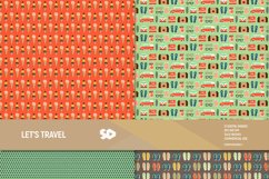 Travel digital paper pack. Summer scrapbooking pages Product Image 5
