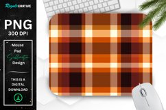 Thanksgiving Plaid Pattern Mouse Pad Product Image 1