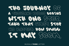 Murals Tribe Letter - 3d Layered Display Font Product Image 2