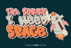 Murals Tribe Letter - 3d Layered Display Font Product Image 5