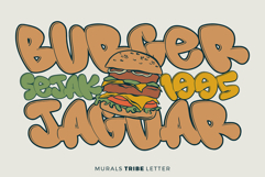 Mural Tribbe Letter | 3D Layered Graffiti Webfont for Urban Product Image 3