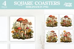 Murshrooms Coaster Sublimation