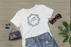Spring wreath of Muscári flowers. Sublimation design Product Image 2