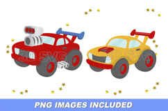 Muscle cars Elements 3D SVG Product Image 5