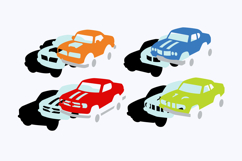 Muscle cars Elements 3D SVG Product Image 3