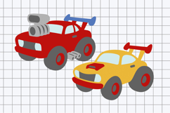 Muscle cars Elements 3D SVG Product Image 6