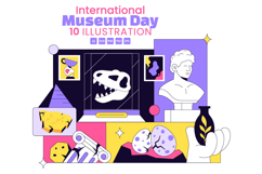 10 International Museum Day Illustration Product Image 1
