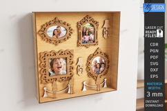 Museum of Us - Personalised Photo Frame Laser Cut Design Product Image 1
