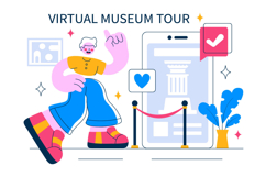 10 Virtual Museum Tour Illustration Product Image 4
