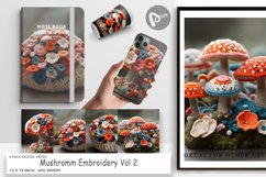 Digital Paper Mushromm Embroidery Product Image 1
