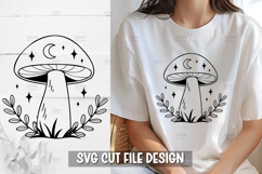 Mushroom with florals SVG Design | Skull SVG for Cricut&amp;Silh Product Image 4
