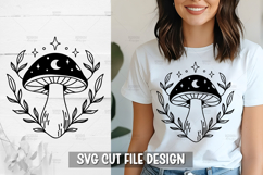 Mushroom with florals SVG Design | Skull SVG for Cricut&amp;Silh Product Image 5