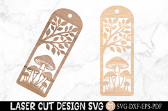 Mushroom Bookmark SVG Laser Cut Product Image 2