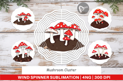 Wind Spinner Forest Mushrooms Product Image 1