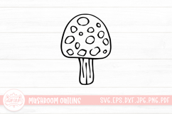 Mushroom Doodle Clipart Product Image 1