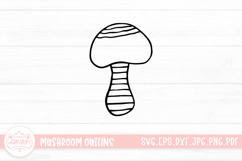 Mushroom Doodle Clipart Product Image 1