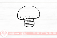 Mushroom Doodle Clipart Product Image 1