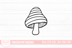 Mushroom Doodle Clipart Product Image 1