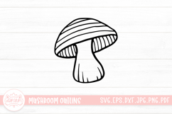Mushroom Doodle Clipart Product Image 1