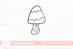Mushroom Doodle Clipart Product Image 1
