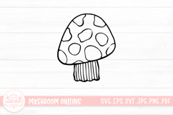 Mushroom Doodle Clipart Product Image 1