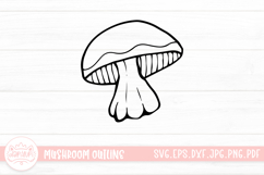 Mushroom Doodle Clipart Product Image 1