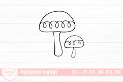 Mushroom Doodle Clipart Product Image 1