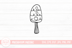 Mushroom Doodle Clipart Product Image 1