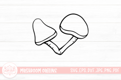 Mushroom Doodle Clipart Product Image 1