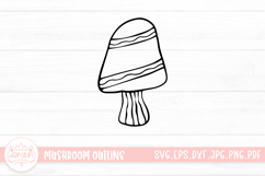 Mushroom Doodle Clipart Product Image 1